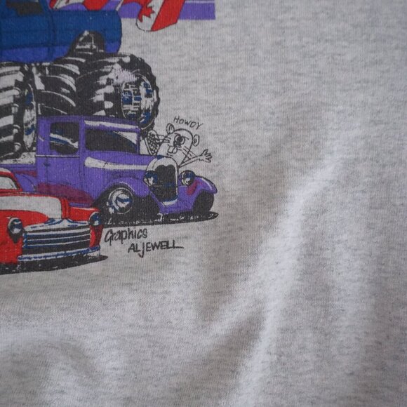 '95 Fruit Of The Loom Canadian Truck Nationals Cotton Blend Crewneck Sweater L - Picture 5 of 11